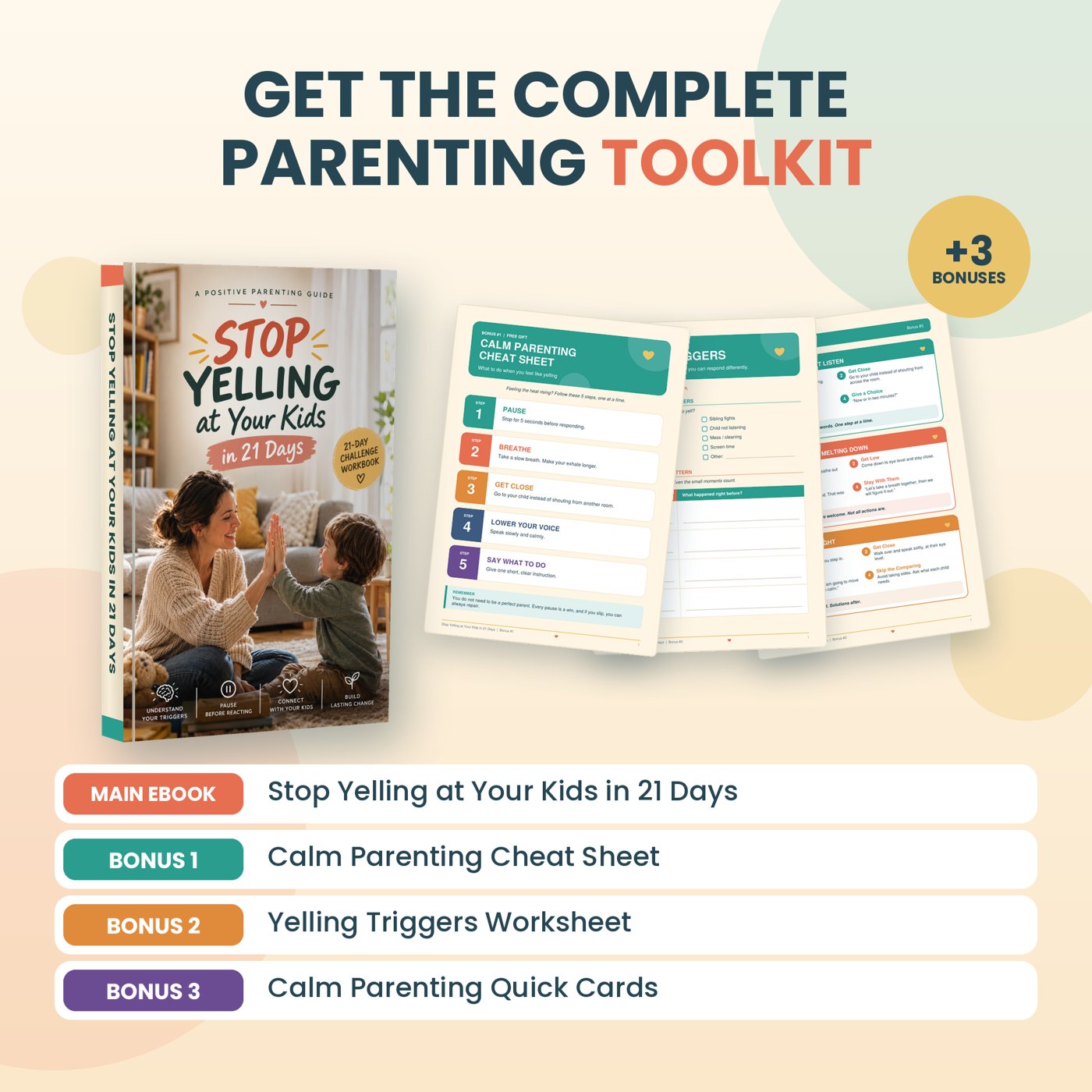 The complete toolkit: main ebook plus 3 bonuses